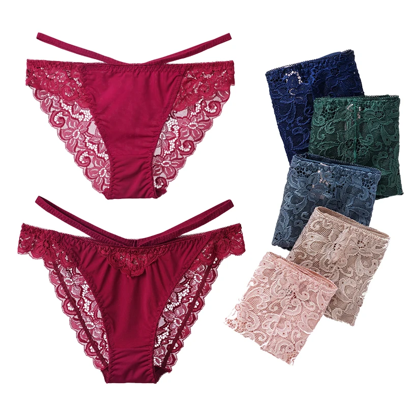 Женское кружевное нижнее белье сексуальное женское из 100% хлопка трусики