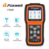 foxwell t1000 obd2 auto tpms sensor tool programming activate check rf key fob tire pressure monitoring system test detector