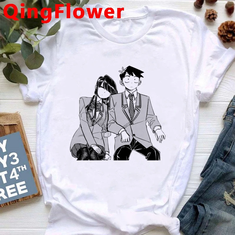 Футболка Komi-san Wa Comyushou Desu 2-й сезон не может общаться повседневная хлопковая