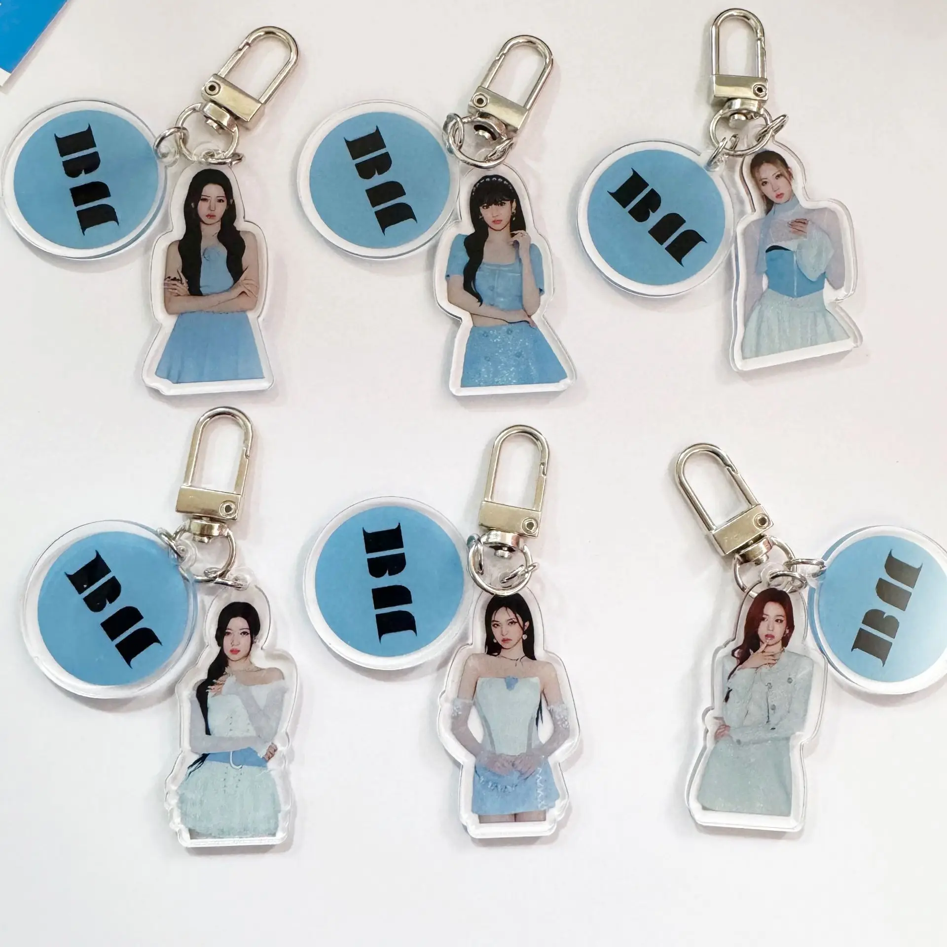 KPOP BABYMONSTER акриловый брелок для ключей подвеска в сумку Kawaii AHYEON Харам RORA PHARITA CHIQUITA