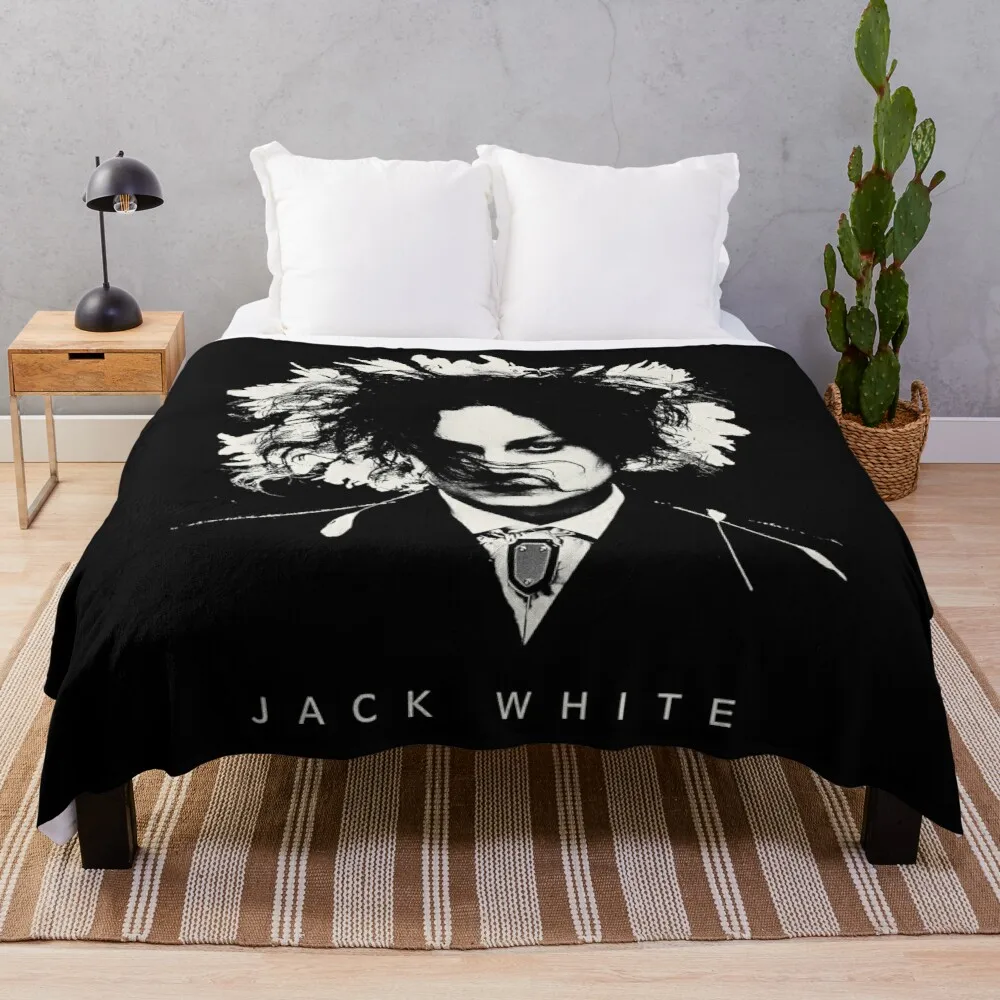 

Jack white Throw Blanket Plush Queen Size Blanket Blanket For Giant Sofa Summer Bedding Blankets Queen Size