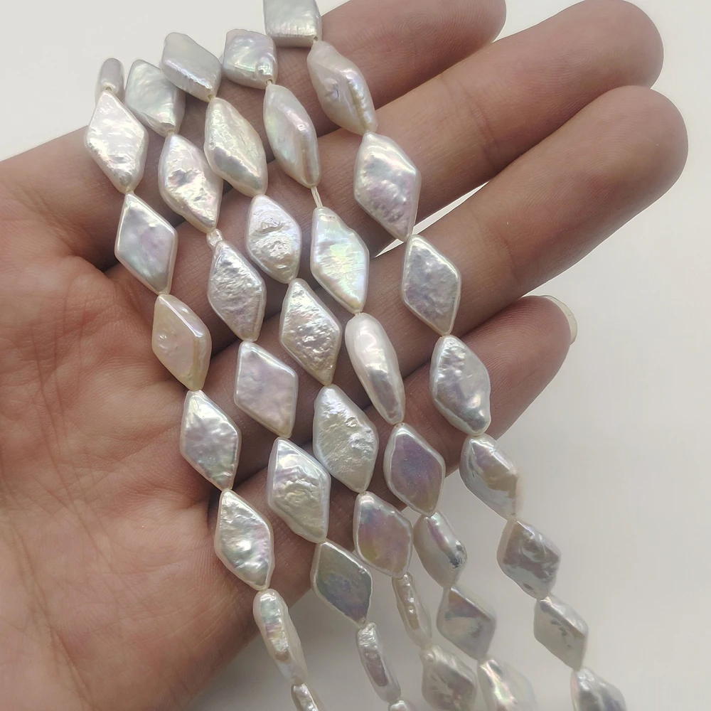 

Серьги-разделители с пресноводным жемчугом, 8x4 мм