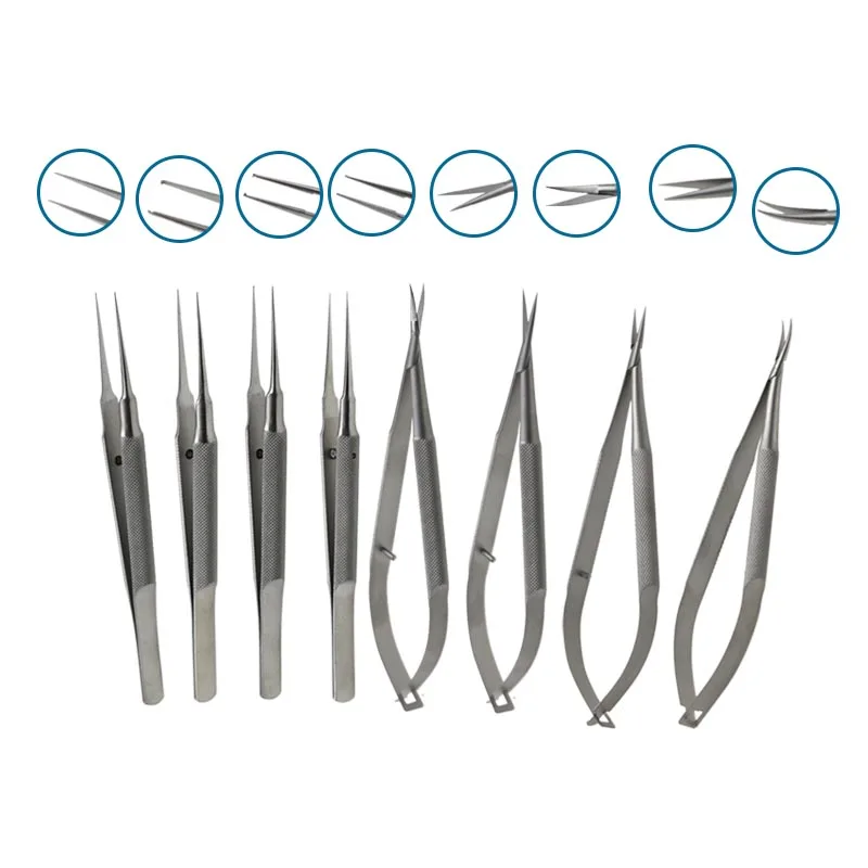 

Stainless Steel Micro Scissors Ophthalmic Forceps with Teeth Without Teeth Autoclavable Ophthalmic Instrument