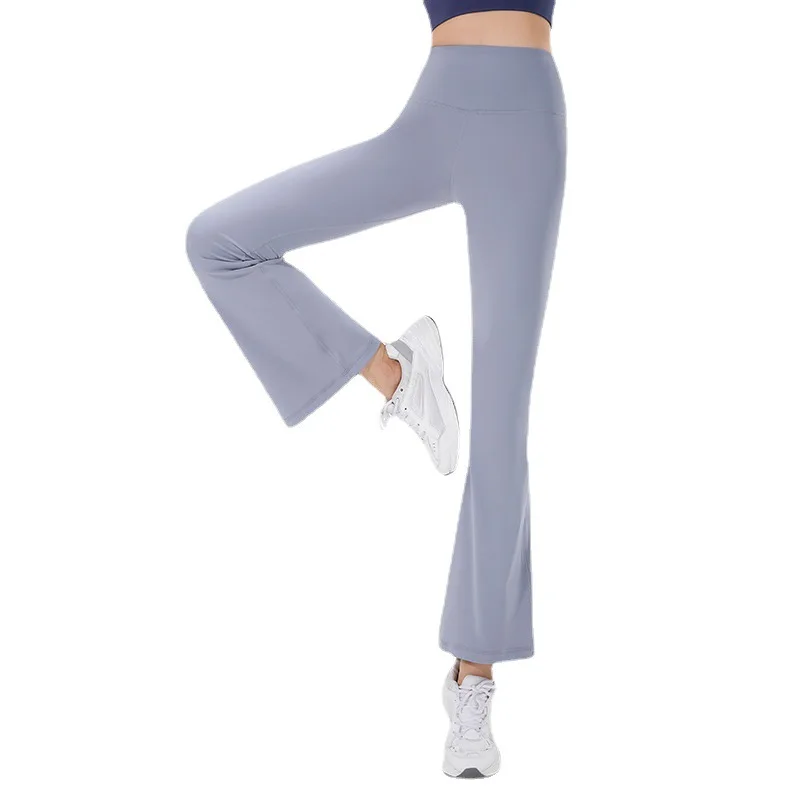 Women's Tracksuit Yoga Set Gym Training Running Sportswear Crop Top Coat Bell Bottom Pants High Waist Fitness Sports Two Piece