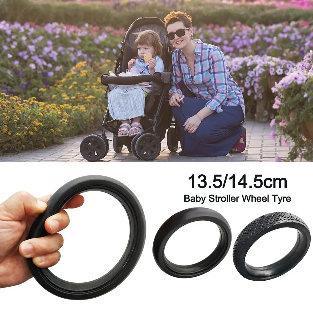 

Stroller Replacement Baby Stroller Wheel Tyre Silent Bearings Durable Kids Pushchair Wheel Tyre for Babyzenes Yoyo Yoya YuYu