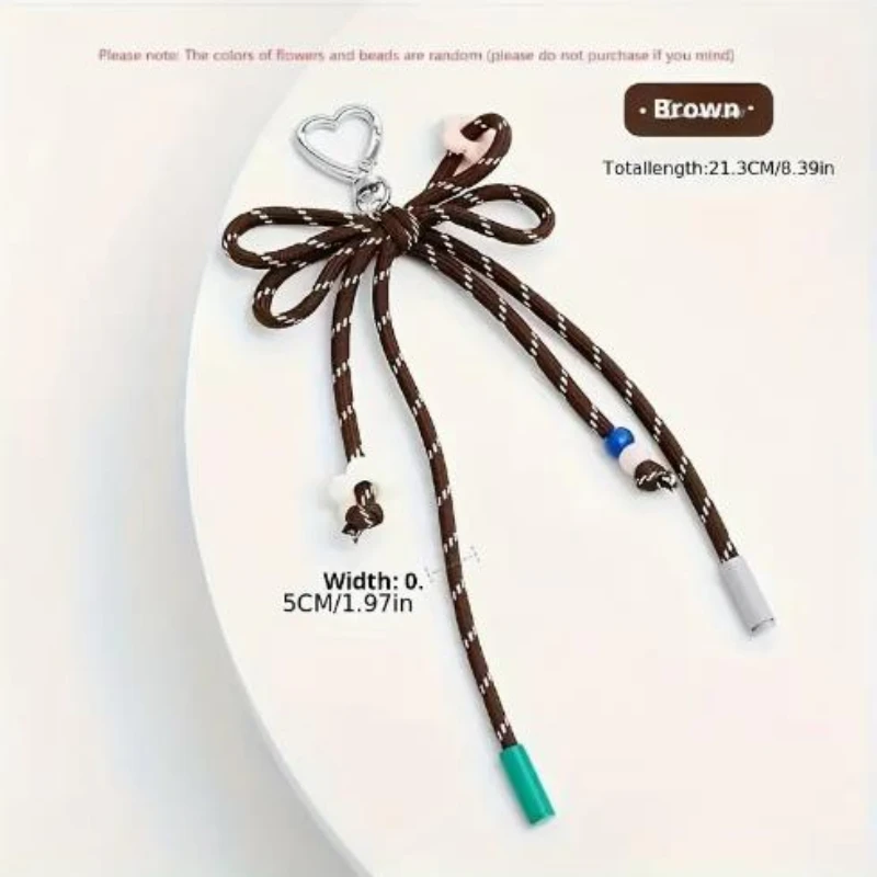 1 шт. нейлоновый брелок с бантом очаровательный плетеный креативная сумка