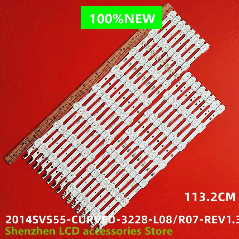 Для Samsung UE55HU7200 UE55HU7100 UE55HU7105 UE55HU7205 UN55HU7200 UA55HU7800 BN96-33494A 33493A 1132 мм 15 светодиодов 3 в