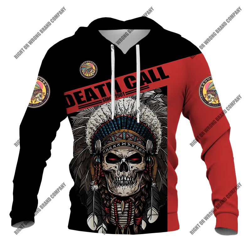 Модный пуловер Lndian с изображением черепа женская верхняя одежда уличный в стиле