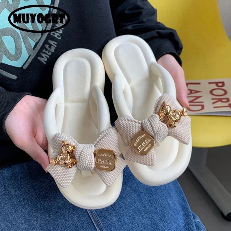 

Шлепанцы женские на плоской подошве, милые сандалии с застежкой, повседневные пляжные тапочки, для улицы, летняя обувь