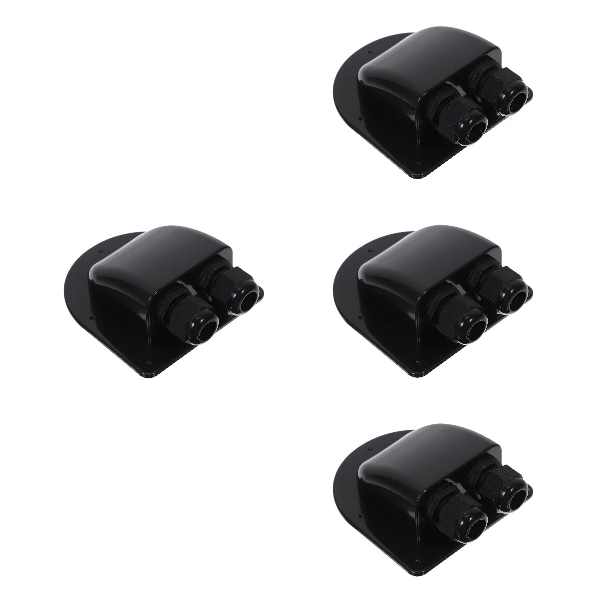 

4pcs Cable Gland Waterproof Cable Pass Through 2-hole Rv Solar Project Cable Gland