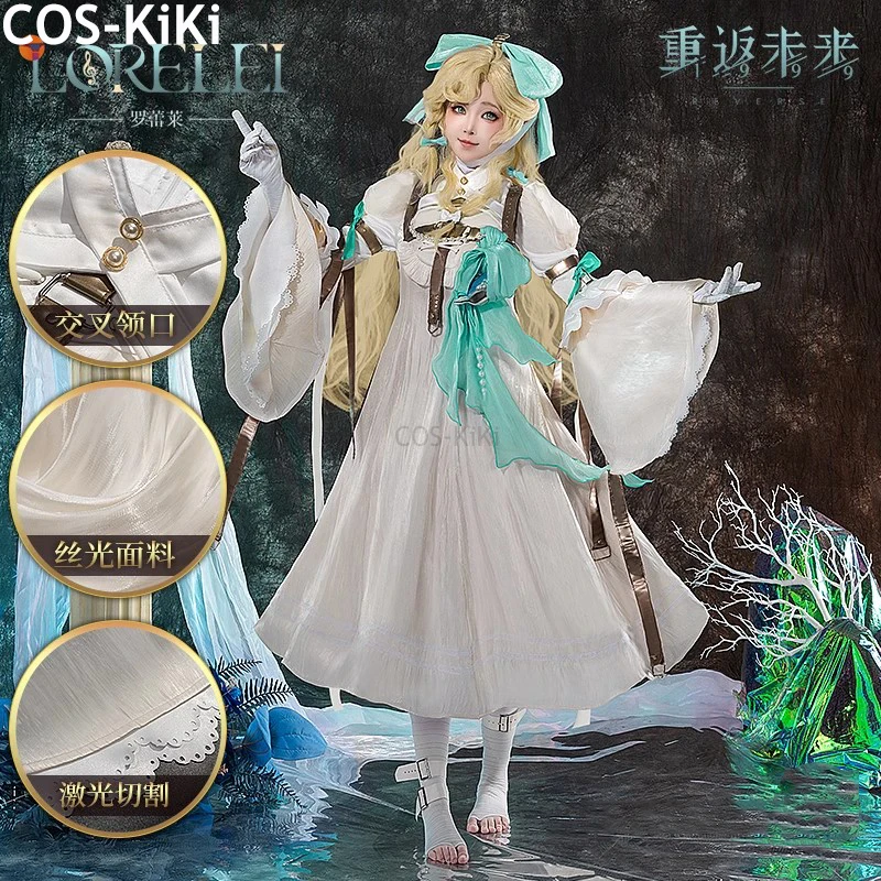 COS-KiKi Reverse:1999 Lorelei игровой костюм элегантное платье униформа косплей Хэллоуин