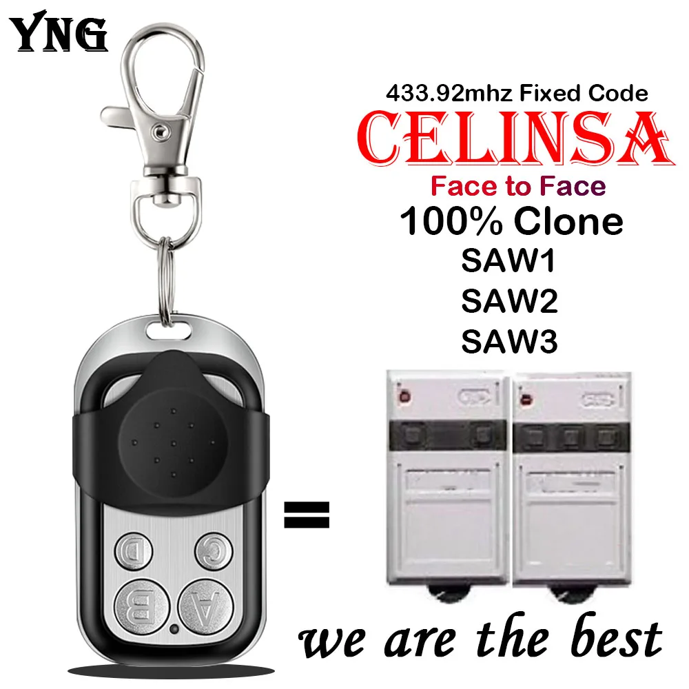 Пульт дистанционного управления для гаражных ворот CELINSA SAW1 SAW2 SAW3 433 92 МГц