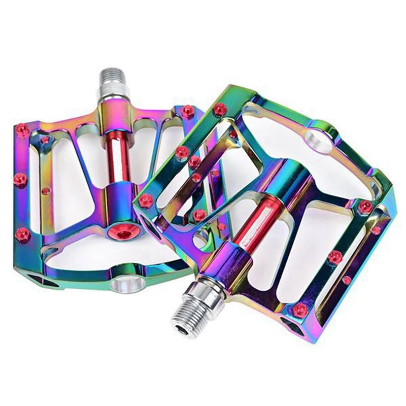 

Bike Pedals Ultralight Aluminum Alloy Non-Slip Platform Bearing Colored Pedals For BMX Mountain Bike Accessories Colored