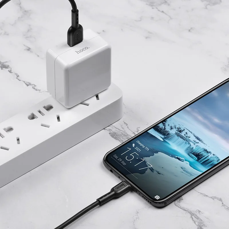 HOCO X33 Surge flash Дата-кабель USB 4A для micro 1м | Мобильные телефоны и аксессуары