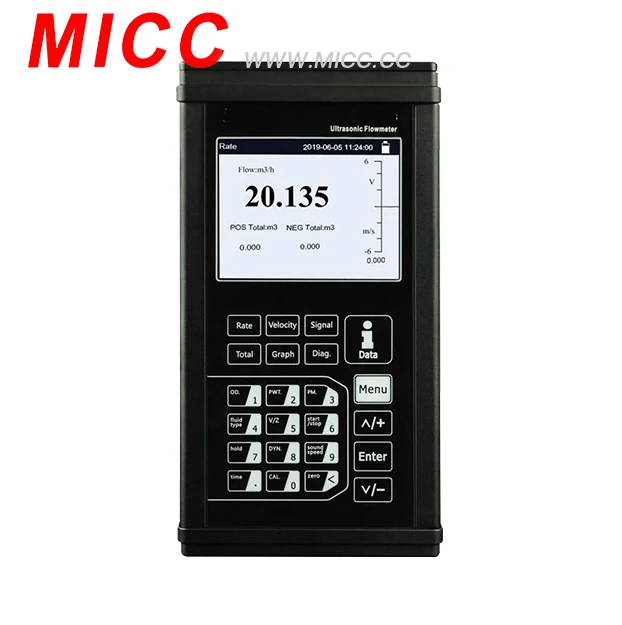 

portable gas water flow sensor handheld ultrasonic flow meter