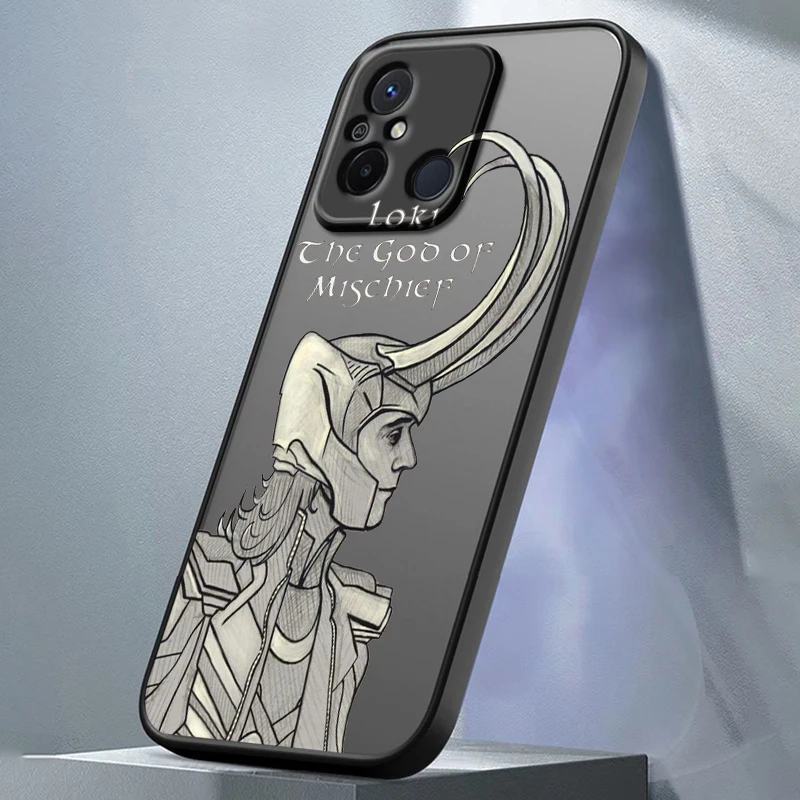 Marvel Loki Captain America для Xiaomi Redmi 13C 12C 12 11A 10X 10C 9C 9AT 9 A2 A1 Power Prime Plus матовый полупрозрачный