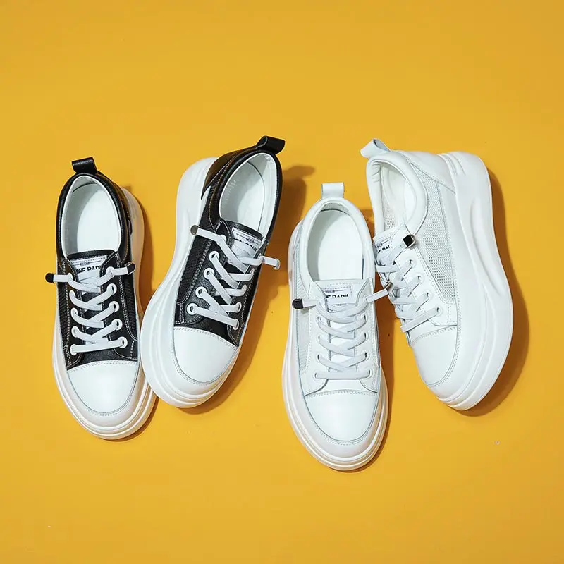 

Женские беговые кроссовки с большой подошвой, спортивные элегантные Мокасины, дышащие кроссовки для подростков, летние спортивные кроссов...