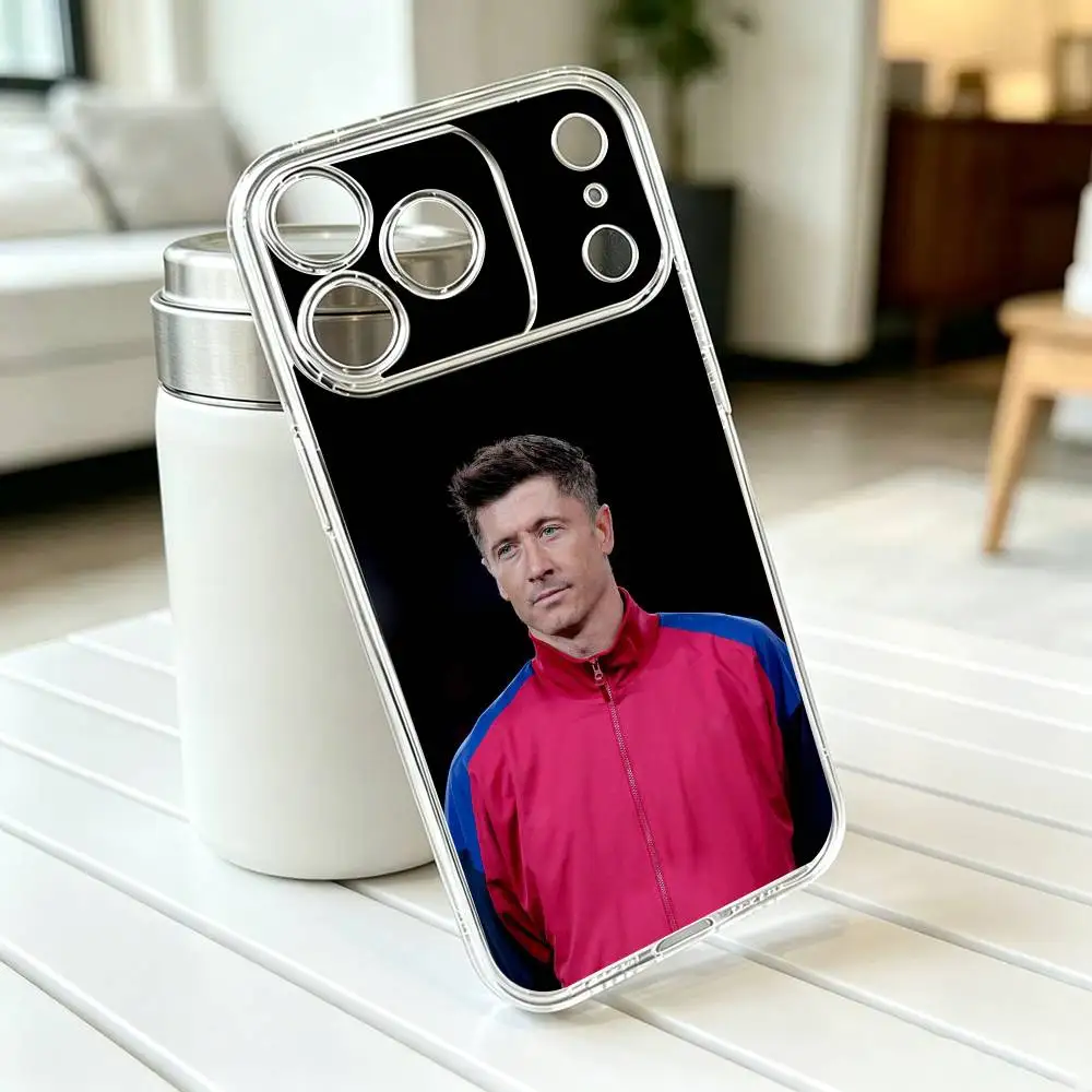 Фото Чехол для телефона R-Robert Lewandowski для iPhone 17 16 15 14 13 12 11 Mini Pro Max Plus, прозрачный чехол, подарок №3