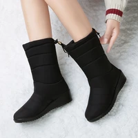 winter women boots ankle boots down boots waterproof tassel winter shoes women warm fur black boots female botas mujer
