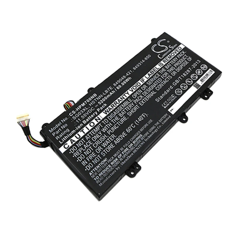 

5200mAh 849315-850 849314-856 SG03XL TPN-I126 849049-421 849314-850 HSTNN-LB7F 849315-856 Battery for HP W2K91UA
