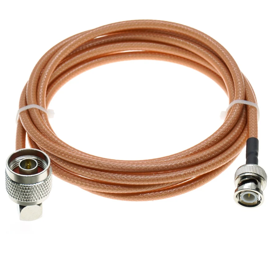 

Кабель RG142 BNC «папа»-«папа», прямоугольный радиочастотный коаксиальный перемычка, двойная защита 50 Ом