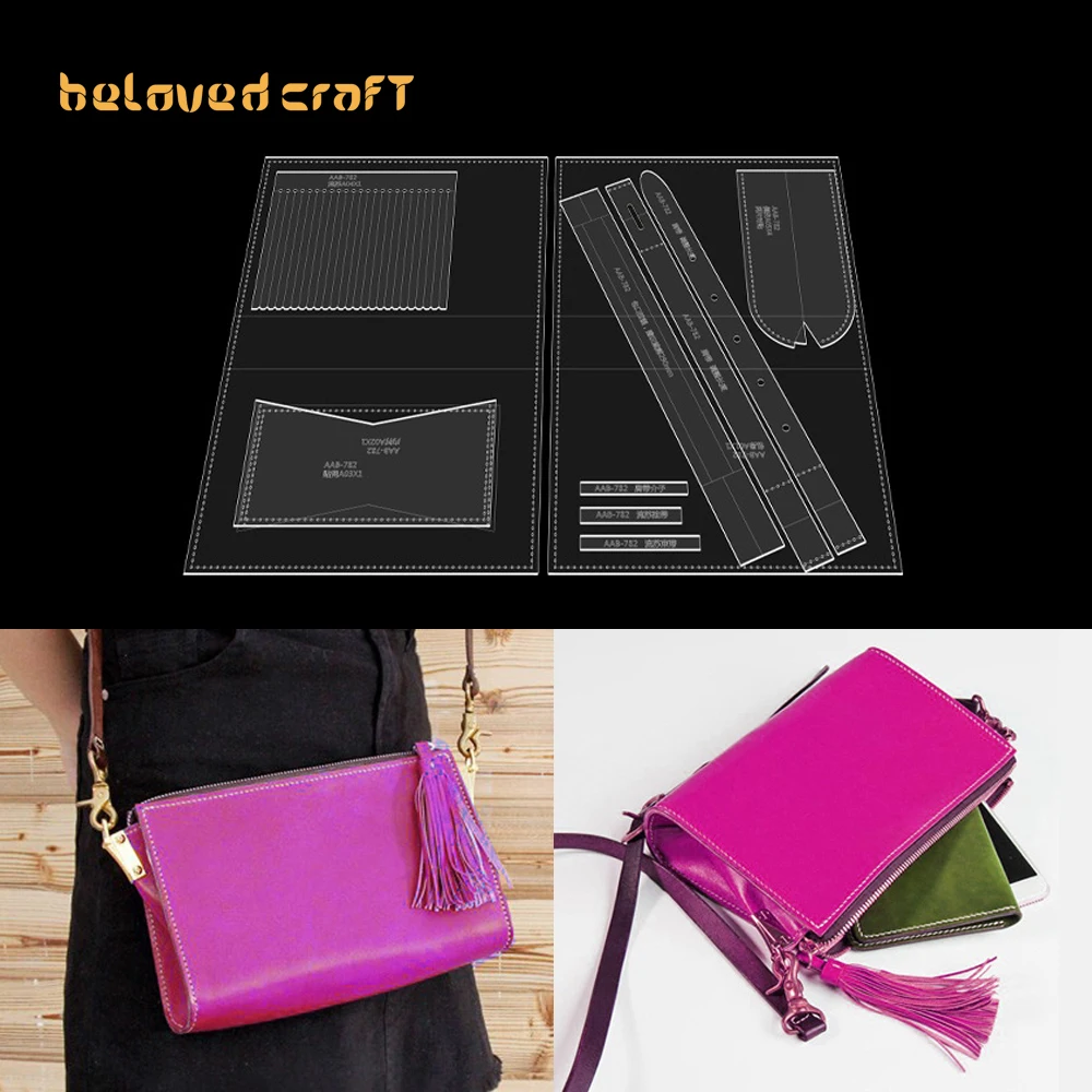 

BelovedCraft-изготовление кожаных сумок с акриловыми шаблонами для длинного бумажника, кошелька и клатча