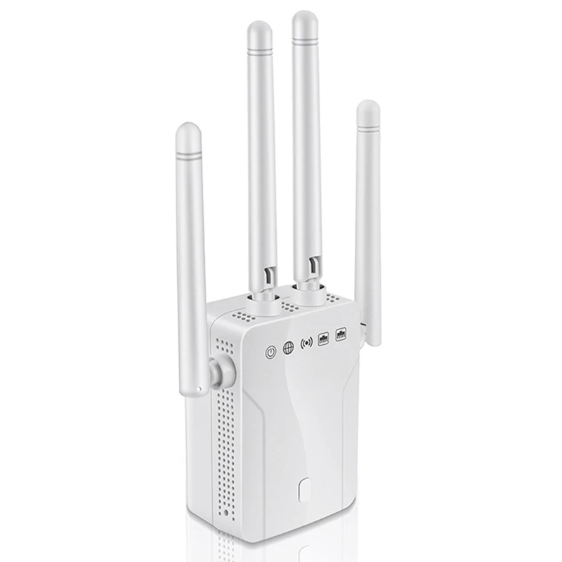 

Wireless Extender WIFI Signal Amplifier 1200Mbps 5Ghz 2.4Ghz Dual-Band Extender Wireless AP Repeater,EU Plug