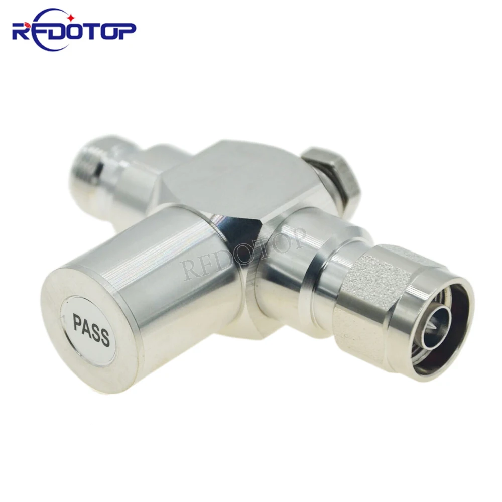 

1Pcs N Male Plug to N Female Jack 1/4 5000 - 6000MHz Wavelength Surge Aresstor for Signal Booster GSM 3G 4G LTE WiFi Antenna