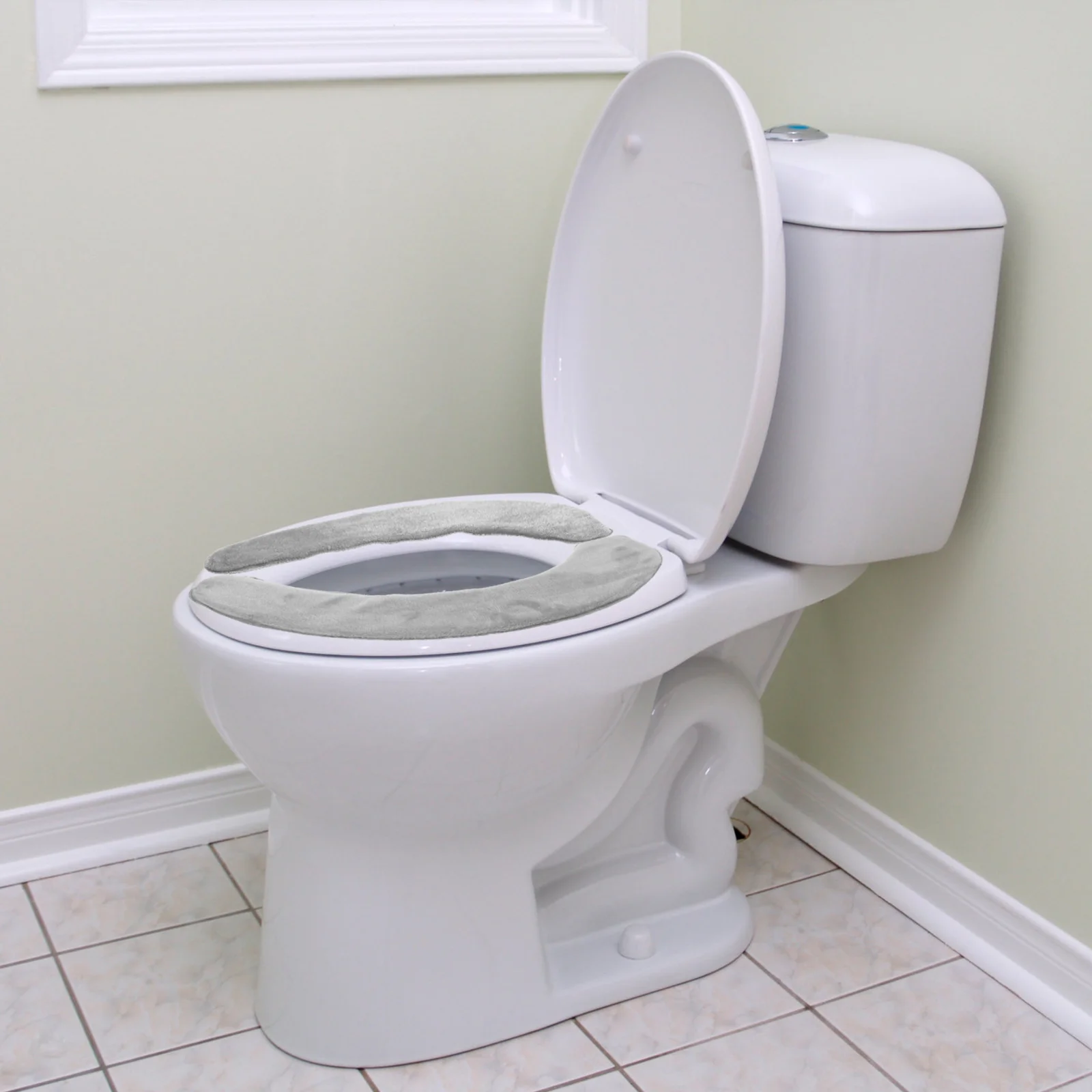 

Toilet Cover Pads Pad Cushion Bathroom Lid Soft Washable Plush Adhesive Padded Warmer Flannel Lids Covers Warm Mat Self