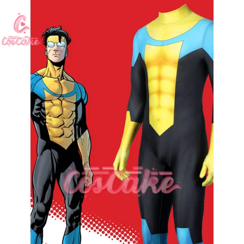 Аниме мультфильм невероятный Марк Грейсон косплей мужской костюм супергерой