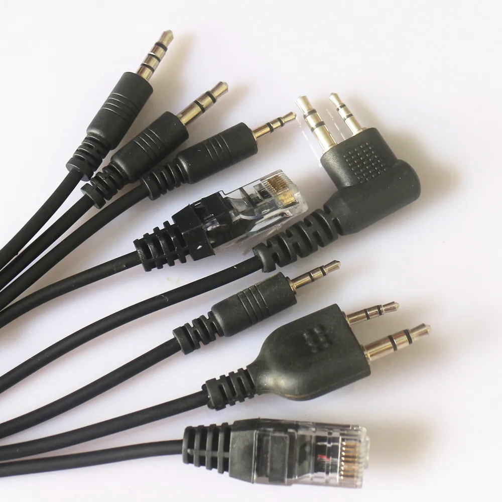 8in1 USB Programming Cord Cable For YAESU ICOM HYT BAOFENG Motorola Two Way Radio VERTEX FT-10R MAG ONE A8, A6, A10, BPR40