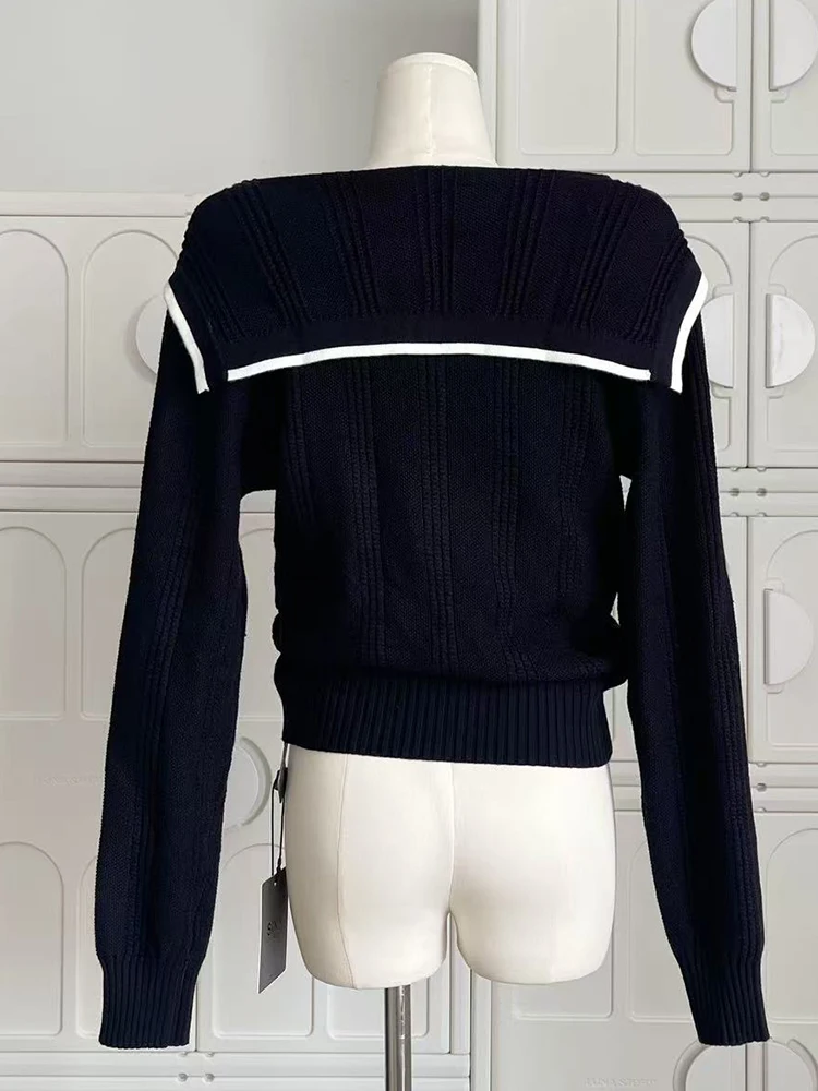 Осень-зима женский консервативный винтажный кардиган с длинным рукавом и