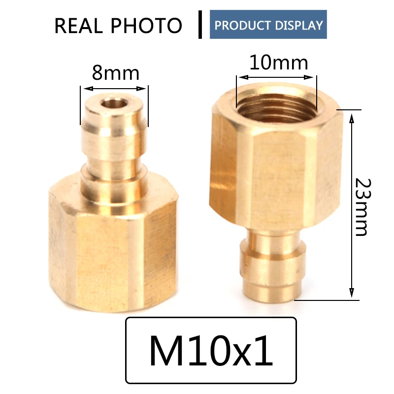 2 шт. 1/8BSPP 1/8NPT M10x1 резьба медь быстроразъемный соединитель фитинги адаптер для