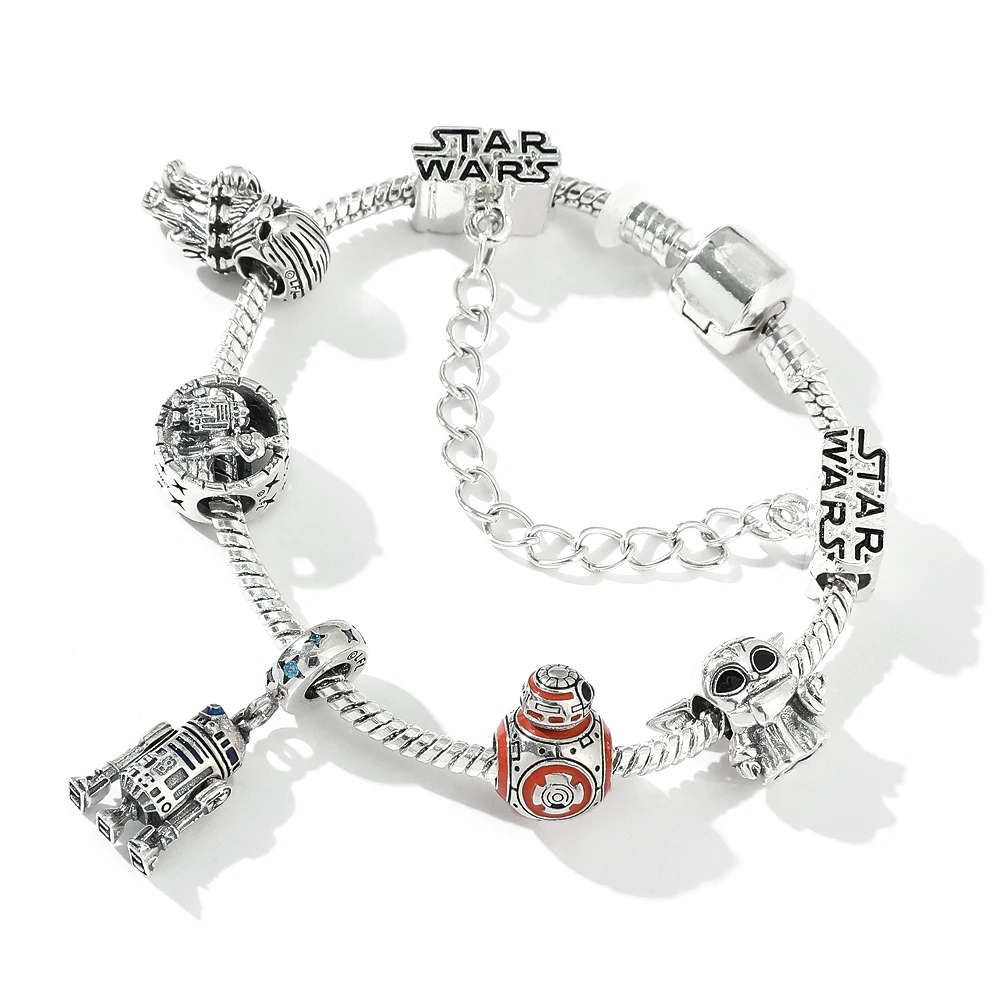 

Звездные войны браслет космический корабль Yoda Baby Bb8 Подвеска Модные Ювелирные изделия Подарки для женщин Сплав Подвеска Аксессуары