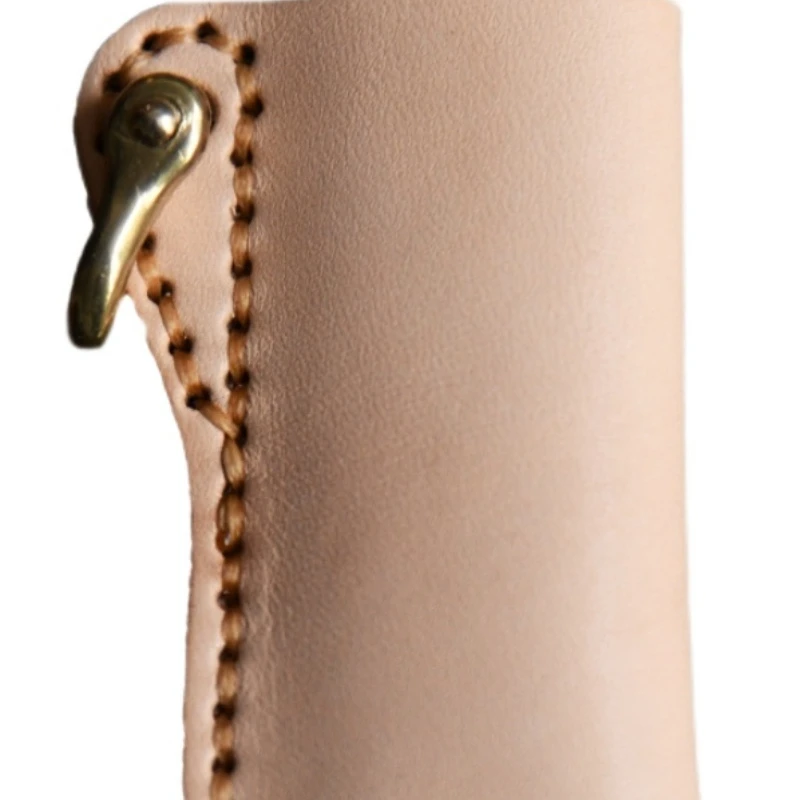 Ручная работа кожаная зажигалка Премиум полностью зернистая шкура ручная с