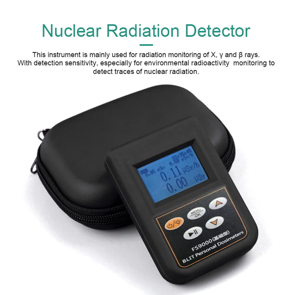 

Body Radiation Dose Equivalent Geiger Counter Radiation Detector EMF Meter X γ β Rays Detector Electromagnetic Field Detector