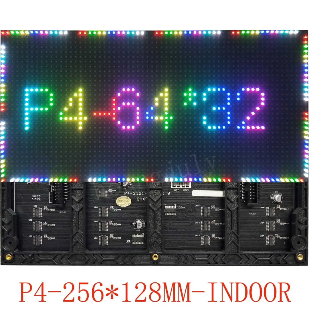 Indoor Voll Farbe P4 LED Panel 256*128mm Bildschirm Modul für Display Shopping Center Werbung Pantallas LED Publicitarias