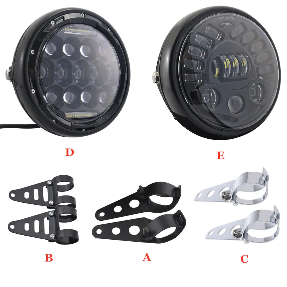 

Налобный фонарь для мотоцикла, 7,5 дюйма, с указателем поворота