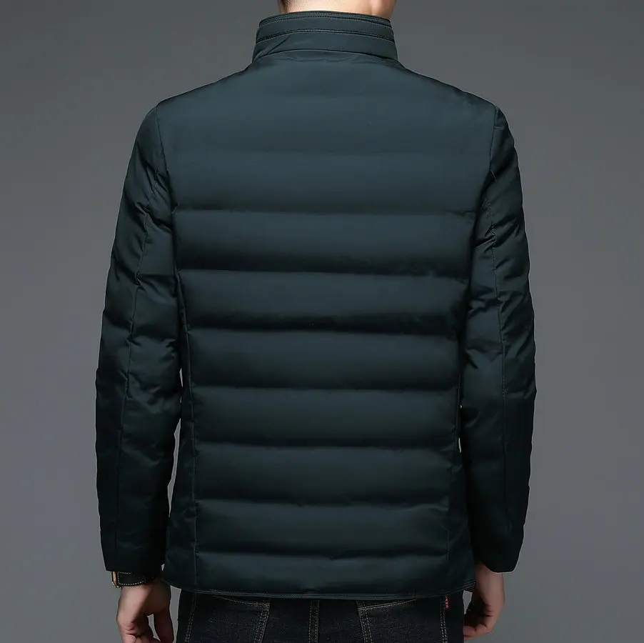 Winter Men Thermal Puffer Basic Coats Black Navy Blue Red Thick Warm Puff Jackets Male Casual Quilted Leisure Outerwear Oufits