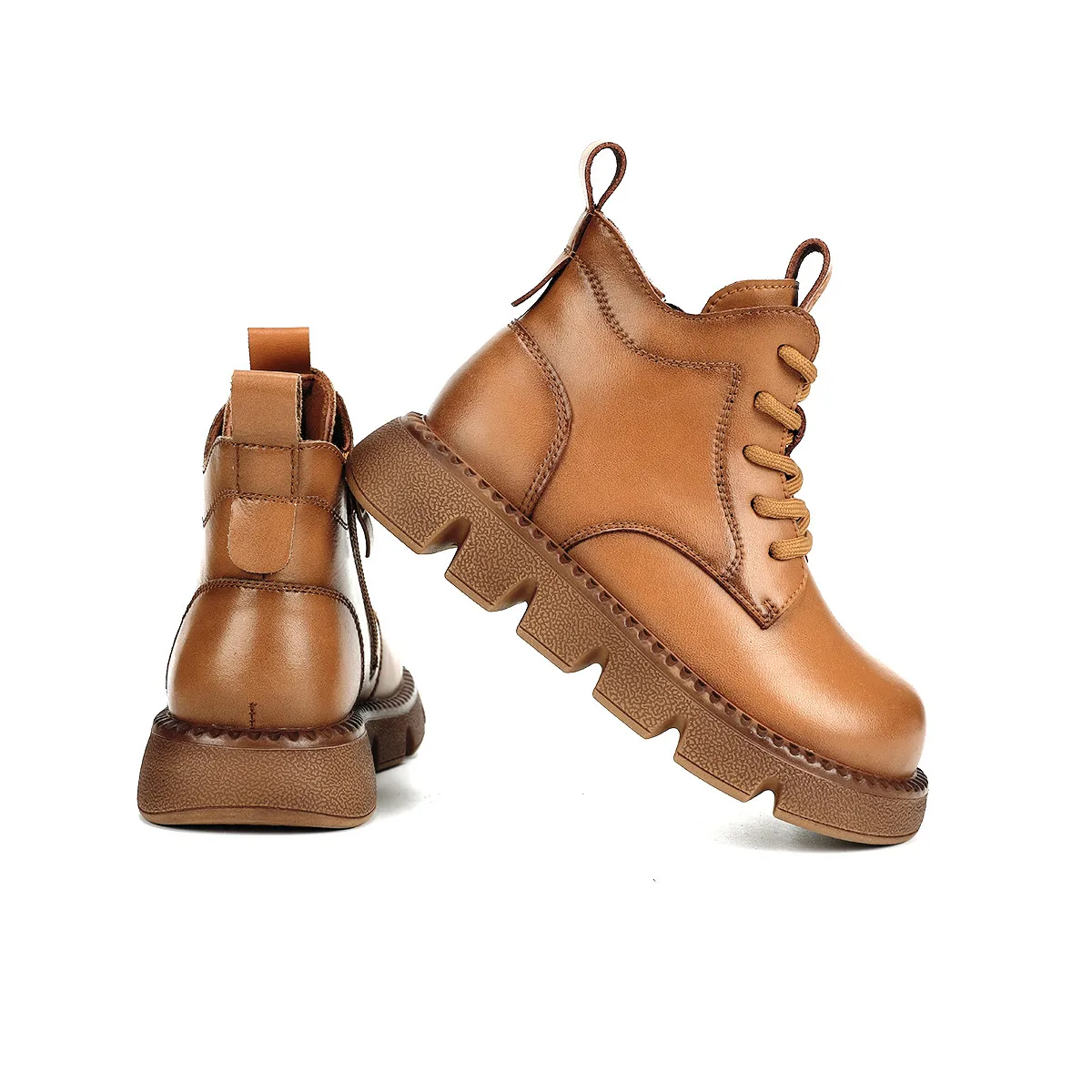 

French Simple Kids Retro Short Boots for Boys Spring & Autumn Thick Sole Non-Slip 2022 New Girls Riding Boots Casual Solid Color