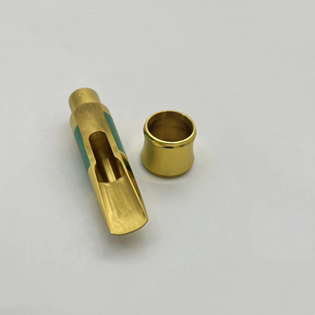 

Saxophone Metal Mouthpiece With Reed Clip For Tenor Soprano Alto Sax Size 56789 Gold Plated Saxophone Accessories Mini Size