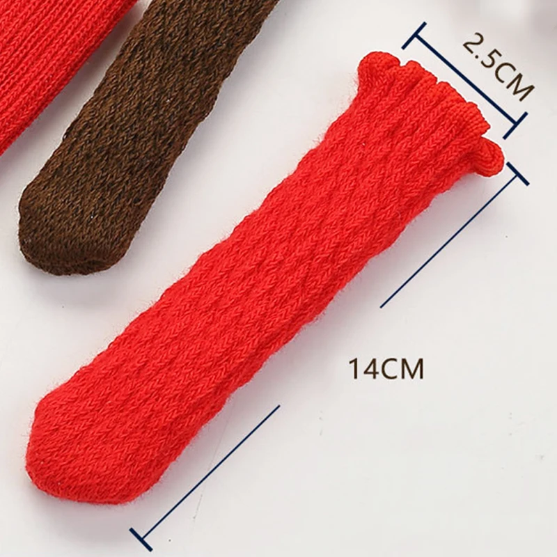 4 шт. чехол для дверной ручки вязаная ручка рукав перчатки толстые теплые защита