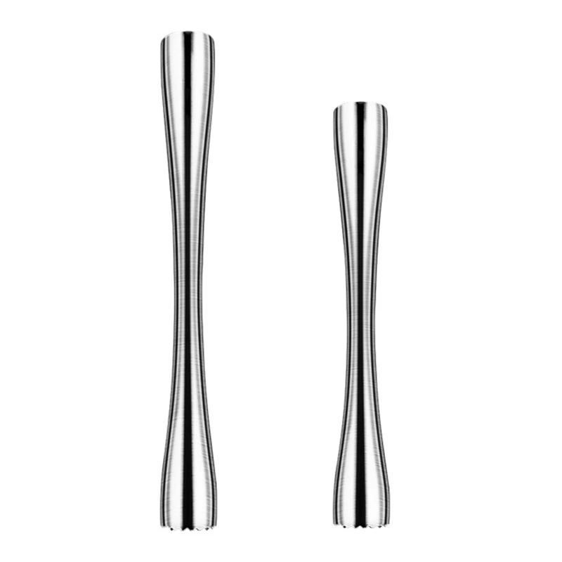 

Stainless Steel Cocktail Drinks Muddler with Grooved for Head Fruit Crusher Lemon Hammer Bartender Tool Easy to Clean
