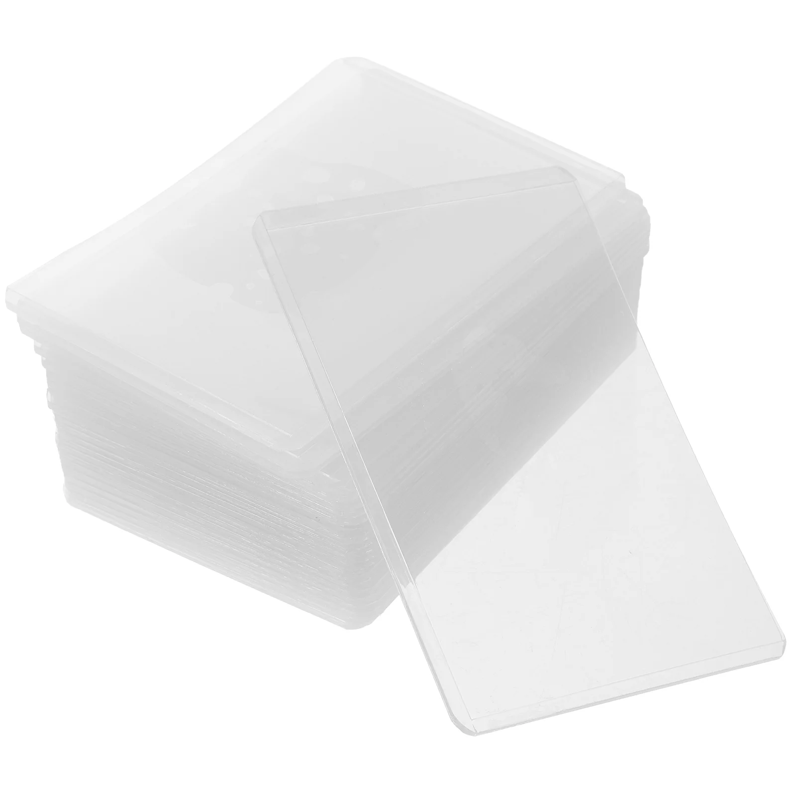 

20 шт., прозрачные чехлы для карт, из АБС-пластика