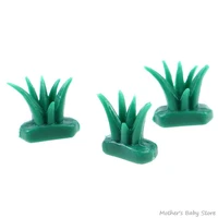 5pcsset 112 dollhouse miniature mini small grass model toy simulation green plant grass toy doll garden decoration accessories