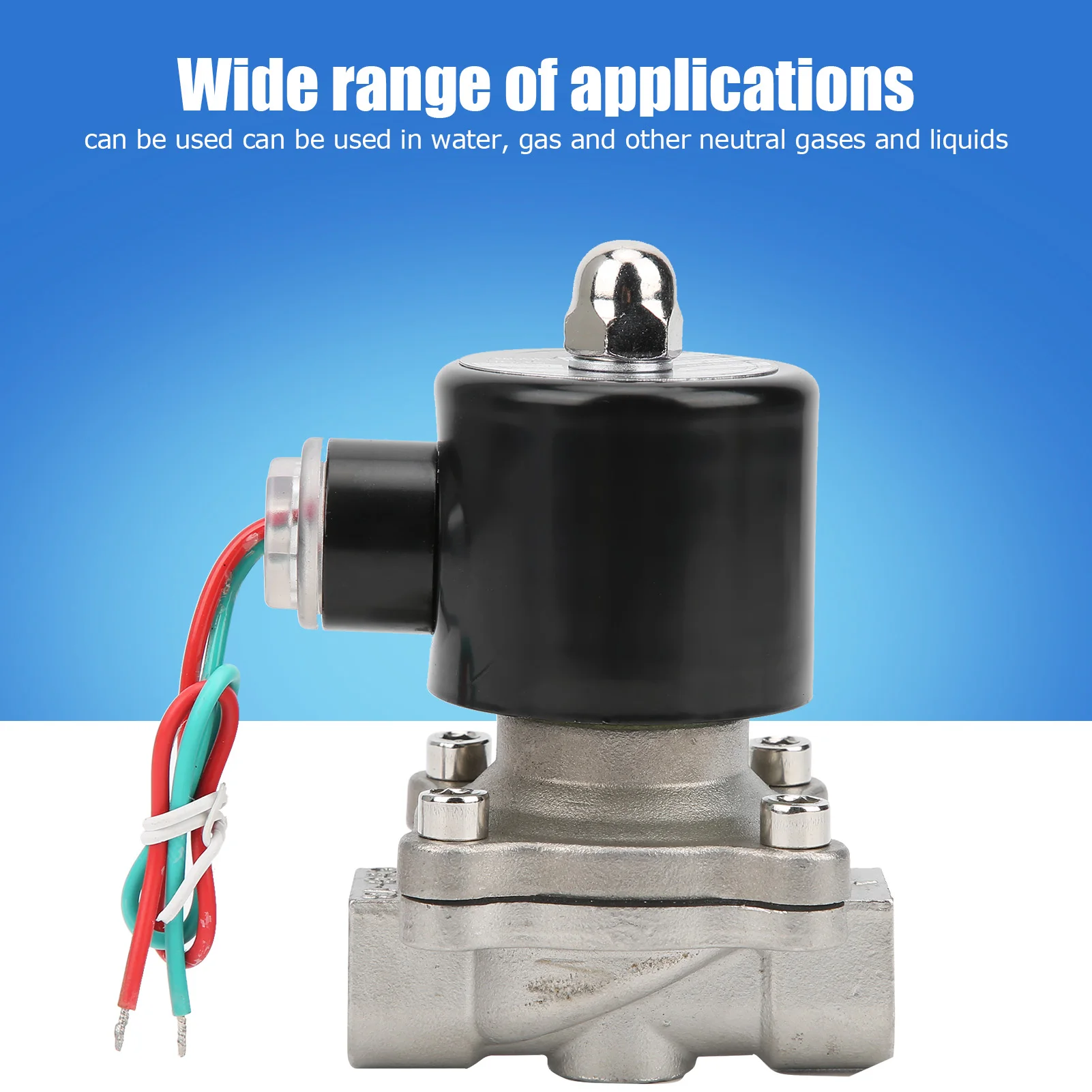 Нержавеющая сталь клапана соленоида 3/8in сразу действуя нормально закрытая для