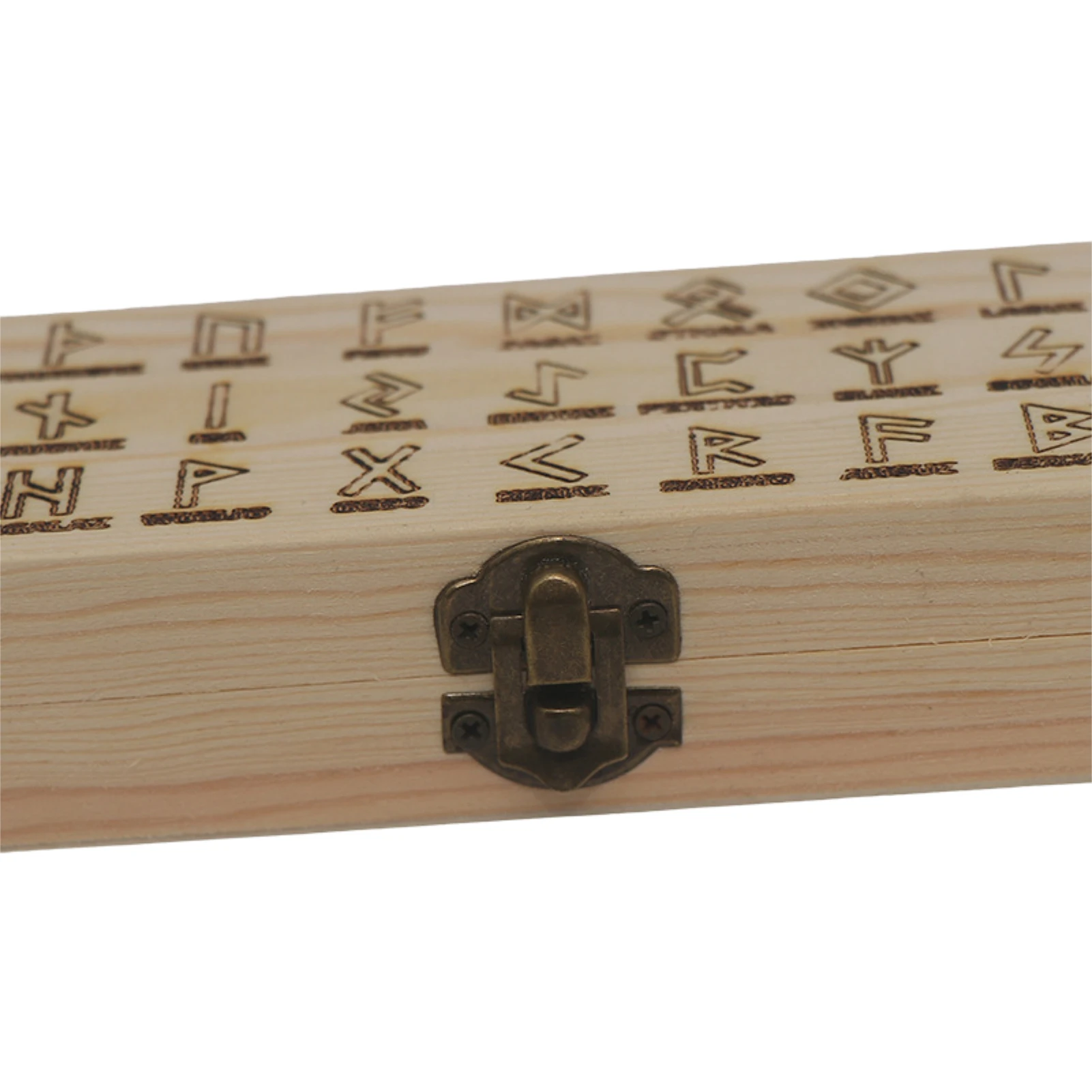 Деревянная коробка для карт и таро хранения с рунами символами ювелирные