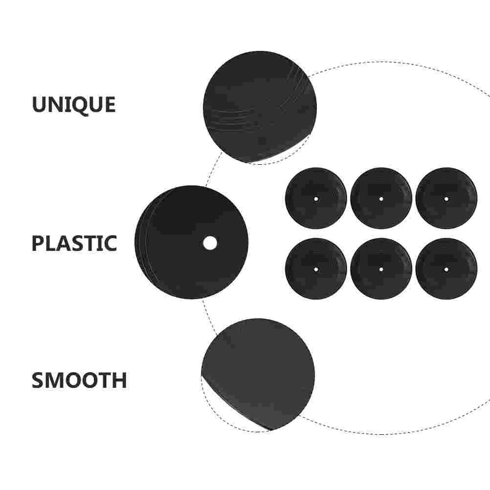 6 шт. виниловые пластинки украшения поддельные настенные для дома ретро наклейки