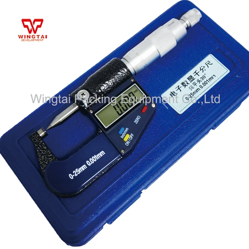 Цифровой электронный дисплей микрометр 0 001 мм Dikte Buiten цифровой 0-25 мм-23 XC02