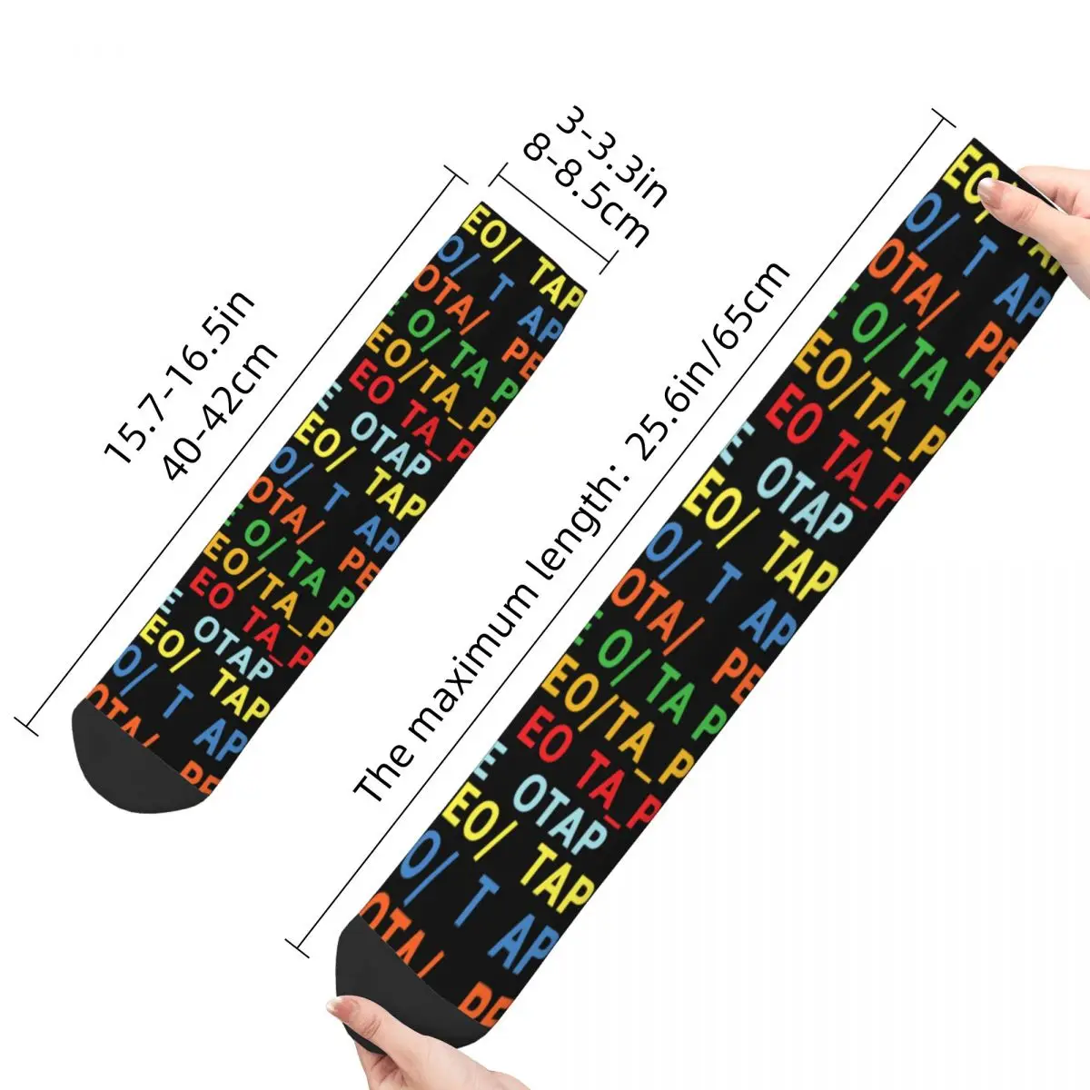 Videotape Radiohead In Rainbows Socks Men Women Soft Fashion Harajuku Stuff Middle TubeSocks Christmas Present